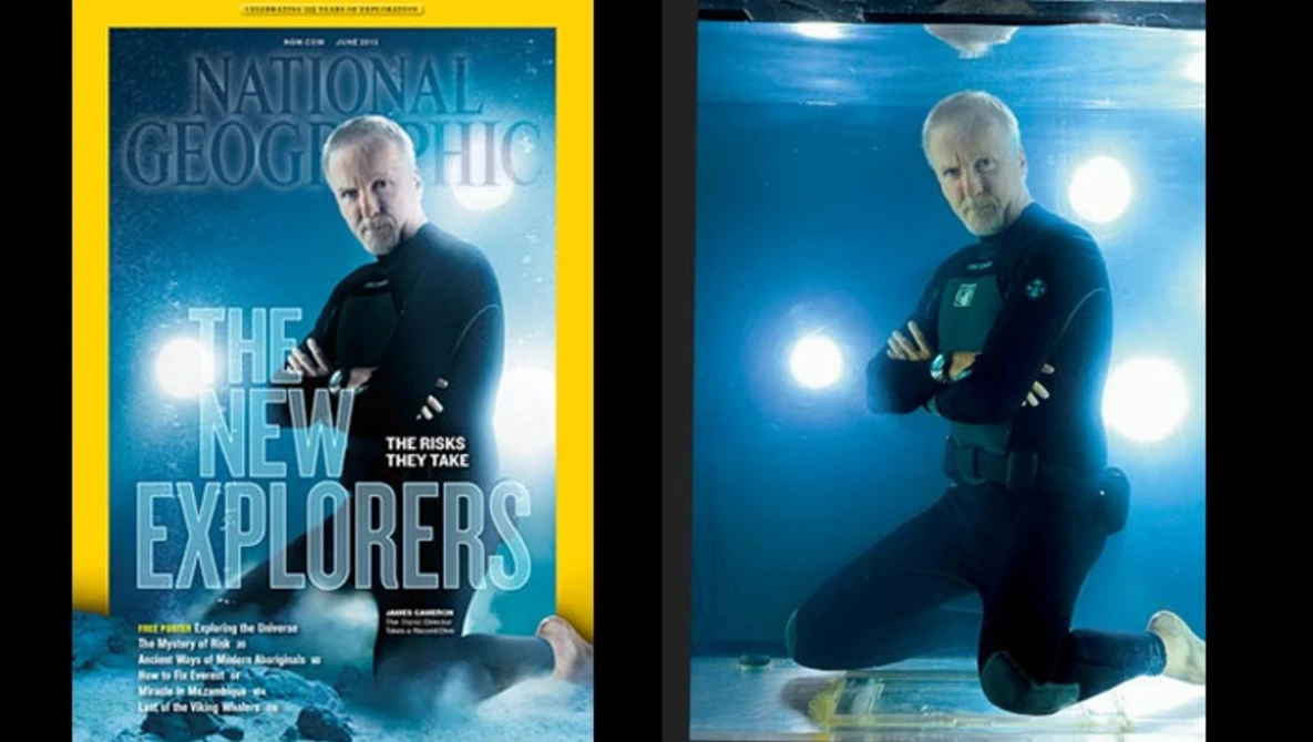 Watch MAKING OF THE NATIONAL GEOGRAPHIC MAGAZINE  JUNE COVER WITH JAMES CAMERON on Vimeo.
