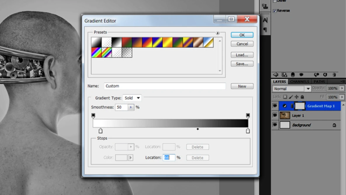 Watch PHOTOSHOP TUTORIAL: AWESOME Black and White on YouTube.