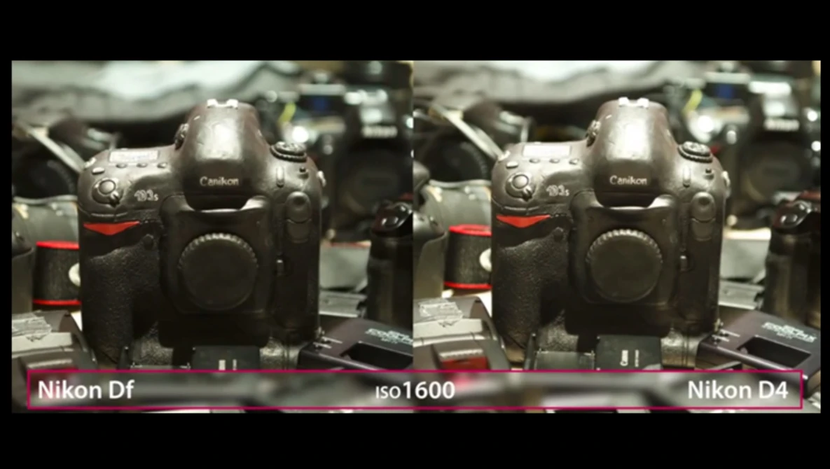 Watch Nikon Df vs D4 - D4 Sensor in a Smaller Body? on YouTube.