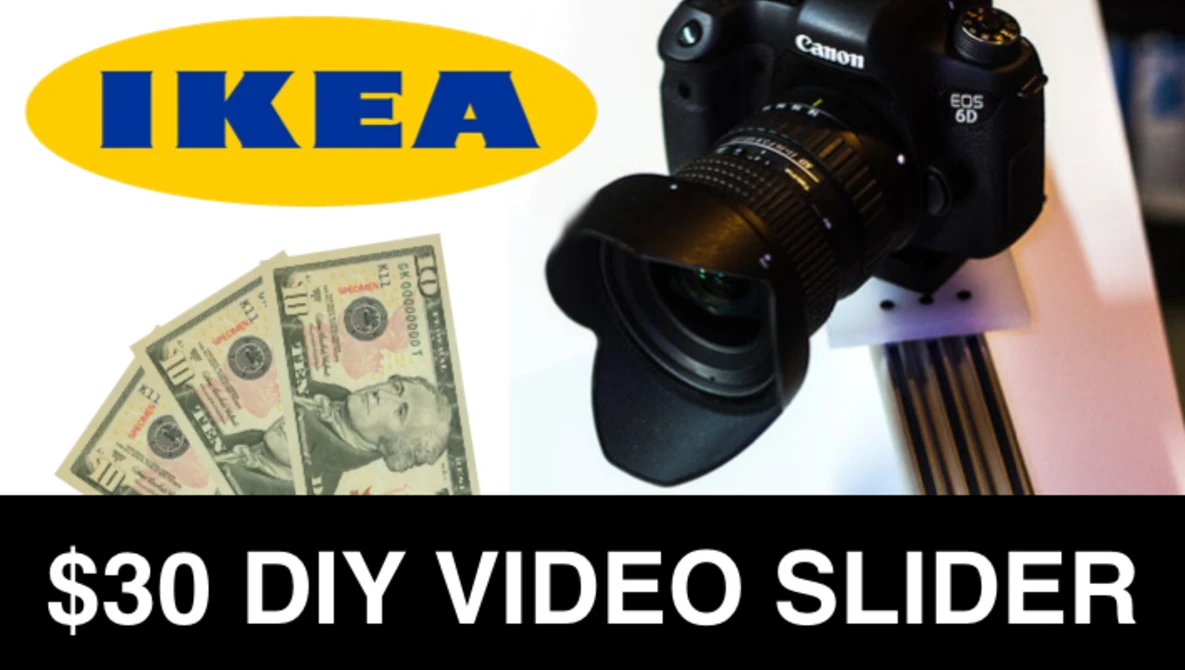 Watch $30 Ikea Camera Slider on YouTube.