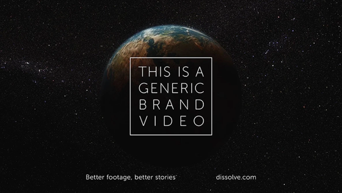 Watch This Is a Generic Brand Video, by Dissolve on YouTube.