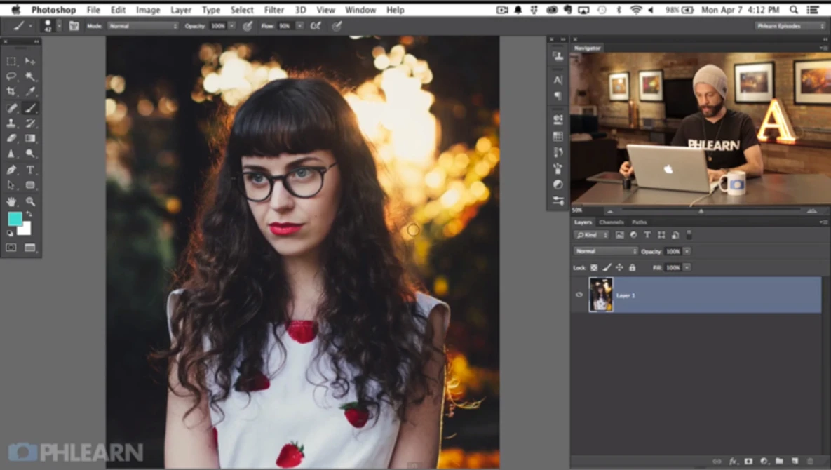 Watch Unlock the Secret to the Lens Flare in Photoshop on YouTube.