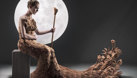 Photography Compositing Insanity, A Dress Made Of Hands