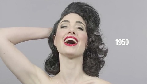 Hairlapse: 100 Years of Beauty in 1 Minute