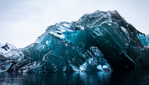 Rare Imagery of Flipped Icebergs in Antarctica