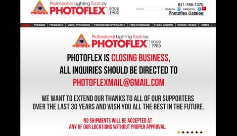 Popular Photo Accessory Company Photoflex Just Went Out Of Business Without Warning