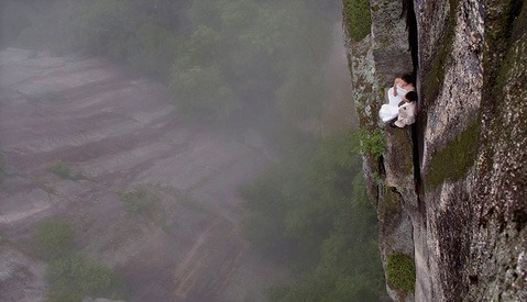 Breathtaking Pictures of Dancers and Couples on the Edge of a Cliff