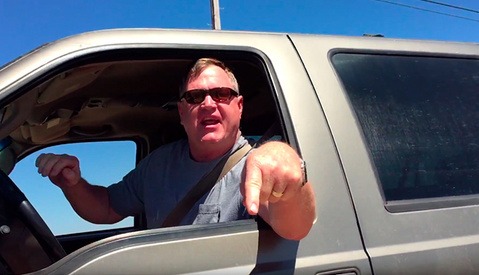 Photographer Nearly Run Over by Threatening Man 