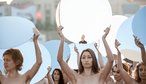 100 Women Pose Nude in Art Installation [NSFW]