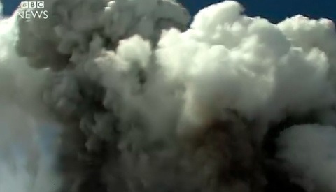 BBC Camera Crew Caught by Volcanic Explosion