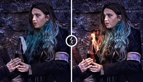 How I Add Realistic Flames to My Commercial Work
