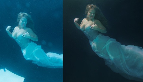 Color Correction and Helpful Tips For Underwater Boudoir Editing