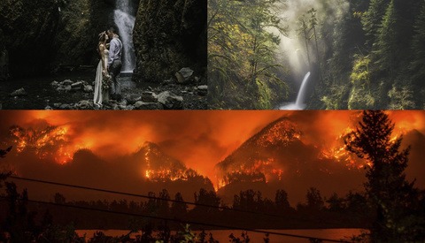 Photographers Around the World Are Devastated as Majestic Columbia River Gorge Destroyed by Fire  