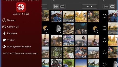 desktop with the acdsee mobile sync app