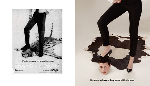 Recreating Vintage Ads to Reverse Gender Roles