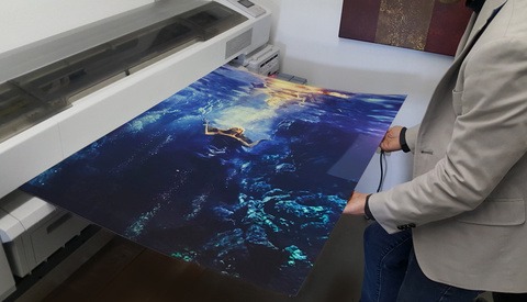 Behind the Scenes for Selling Large Wall Art Using Samples