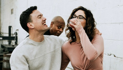 Dave Chappelle Photobombs Engagement Shoot