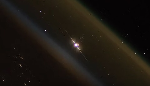 Time-lapse Video Shows Rocket Launch from Space