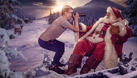Santa's Photographers Get a Jump on Spreading Happiness and Joy to Hospitalized Children