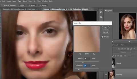 The Best Skin Softening Photoshop Action