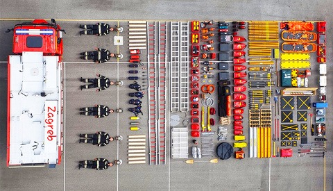 Awesome Tetris Challenge Shows First Responders and Military Forces Posing with Gears around the World