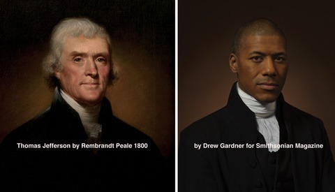 Photographer Recreates Historical Portraits Using Direct Descendants of the Subjects, Including Thomas Jefferson's Sixth Great Grandson