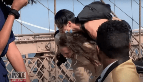 Wedding Proposal on Brooklyn Bridge Upstaged as Photographer Collides With Cyclist
