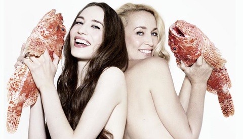 FishLove Works To Promote Sustainable Fishing By Posing Celebs With Fish (Totally Naked)