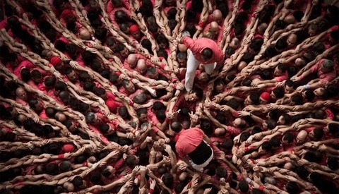 Stunning Photographs Of A Human Tower Competition