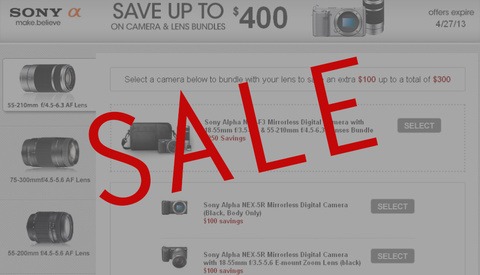 Save Up To $400 on Sony Camera and Lens Bundles! Plus Other Great Deals!