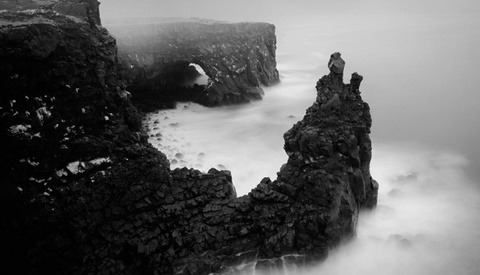 Iceland Swings Moods In Black White