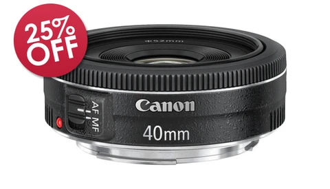 B&H Deal: 25% Off Canon EF 40mm f/2.8 Pancake Lens