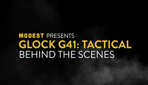 This BTS Video for Glock G41 Tactical Details an Incredible Continuous Shot from Crane to Handheld Movi