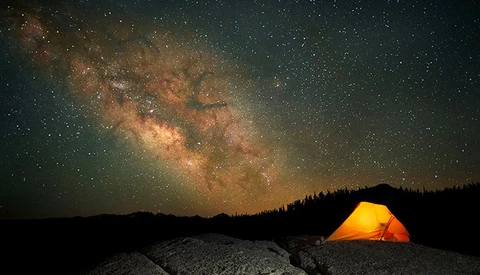 How to Photograph a Glowing Tent under a Starlit Sky