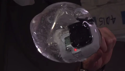 Astronauts Suspend a GoPro Inside a Bubble of Water in Space