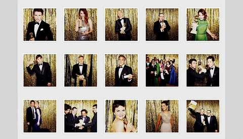 Ellen Von Unwerth Captures the Golden Globes with a Simple Photo Booth