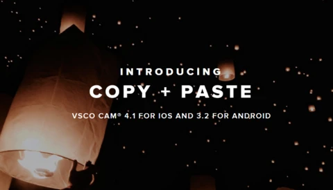 VSCOcam Adds Copy + Paste Editing