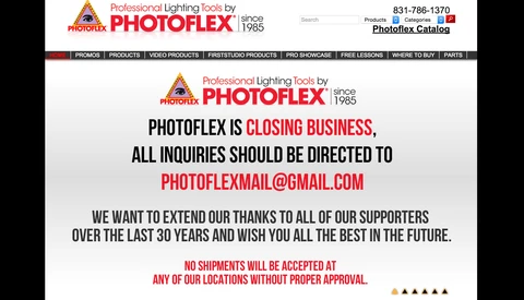 Popular Photo Accessory Company Photoflex Just Went Out Of Business Without Warning