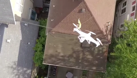 Owner Rescues Stranded Drone With New Drone
