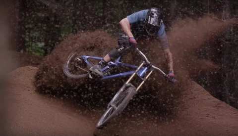 As Dirt Falls From the Sky Like Snow, These Mountain Bikers Get to Experience an UnReal Dirt Blizzard
