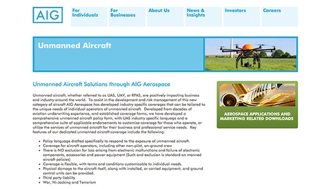 AIG Insurance Can Now Cover Your Drone and the Liability That Comes with It