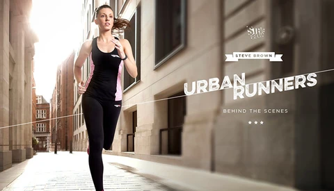 Behind The Scenes Photographing Runners in a Studio for Photoshopping onto Urban Backplates