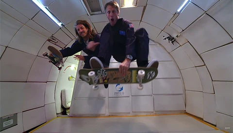 Sony and Tony Hawk Create a Zero Gravity Skateboarding Shoot