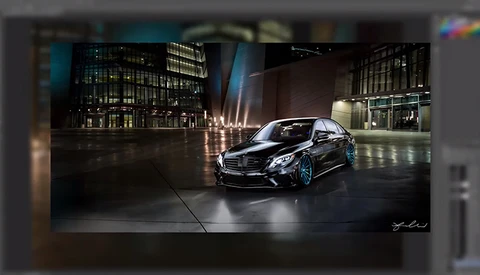 Automotive Light Painting Editing Process and BTS