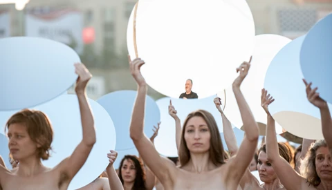 100 Women Pose Nude in Art Installation [NSFW]