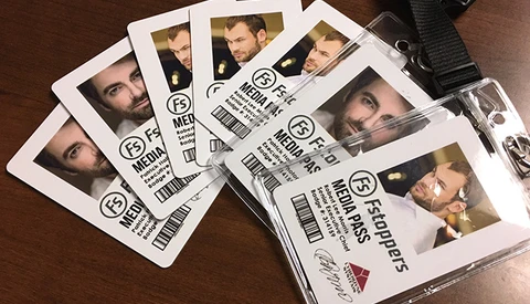 Today I Got My Homemade Media Passes In The Mail