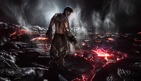 Von Wong Photographs Model on Lava in Latest Project