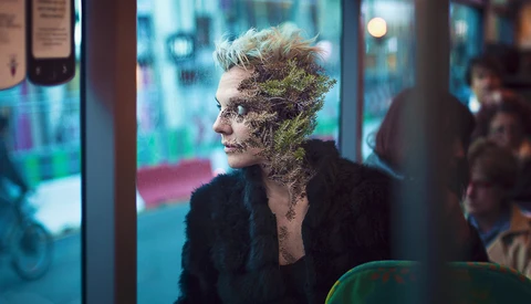 Photographer Creates Eye-Catching Organic Portraits Using Plant Life