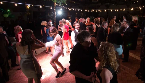 people dancing at night