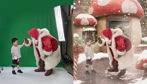 A Santa Shoot Turned Into a Christmas Wonderland for Sick Children [Exclusive Behind The Scenes]